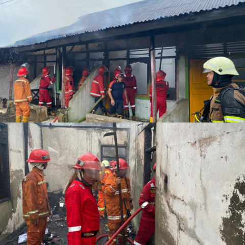 Kondisi Bedengan yang dilapah si jago merah