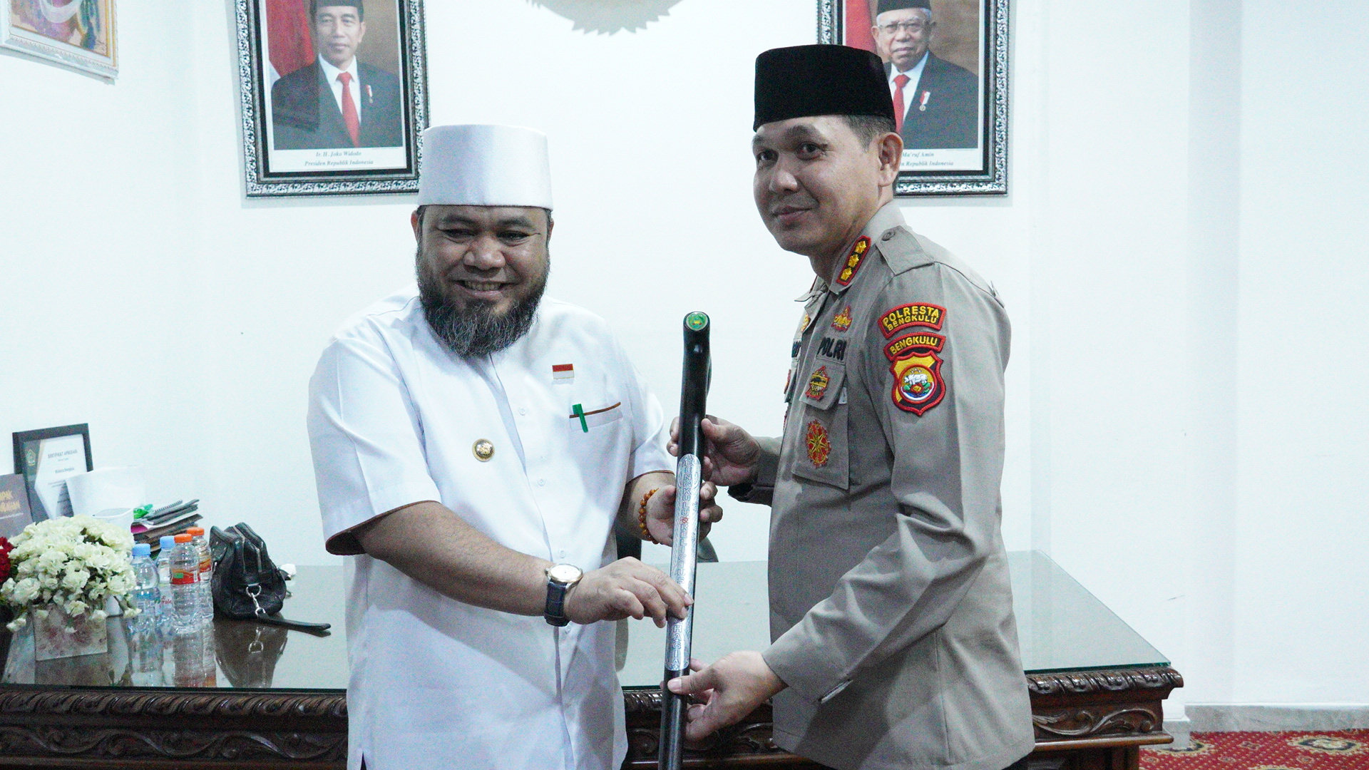 Jalin Silaturahmi Walikota Helmi dan Kapolresta, Bertemu di Berendo