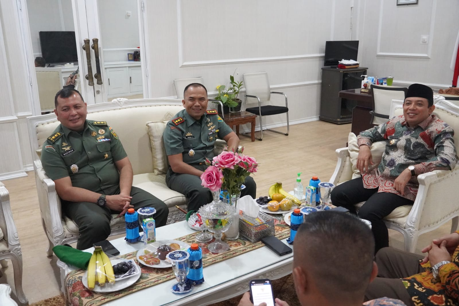 Jalin Sinergritas Kerjasama, Wawali dan Jajaran Terima Kunjungan Dandim