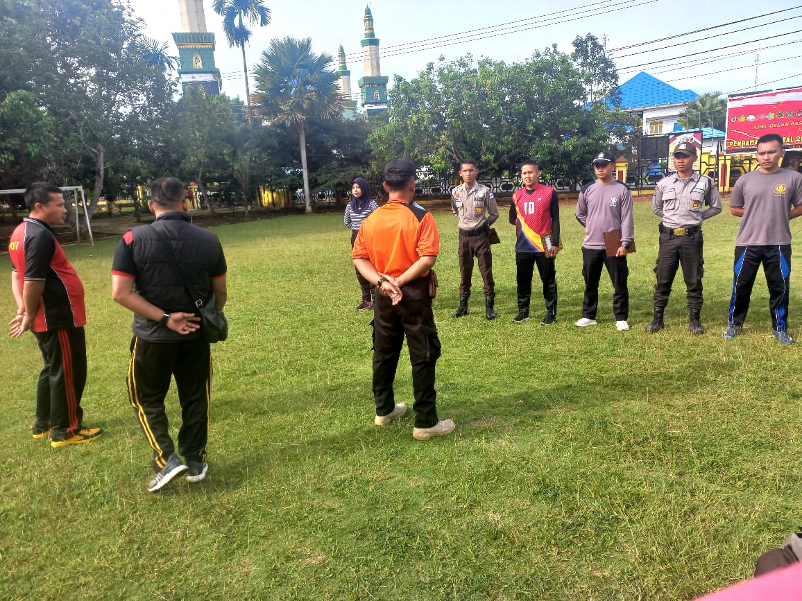 Polres Lebong Lakukan Pembinaan Satpam dan Latih Petugas Satpam HUT Ke-42