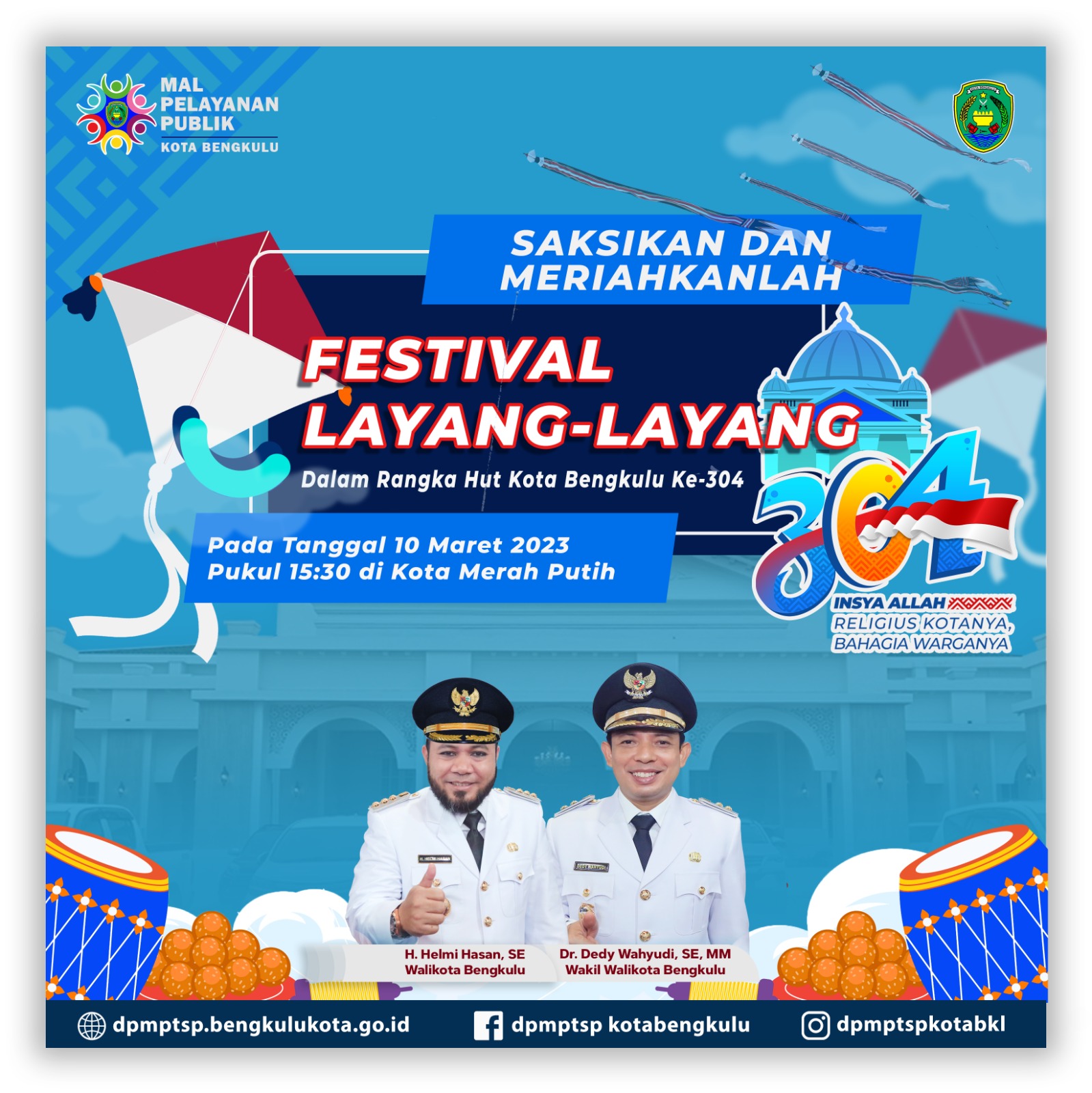 Pemkot Ajak Masyarakat Ikut Meriahkan Festival Layang-Layang Yang di Kota Merah Putih