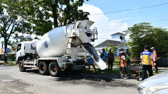 Pemkot: Gunakan APBD, Perbaikan Jalan Hibrida Masih Proses Lelang