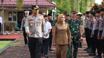 Polres Mukomuko, Menggelar Apel Gelar Pasukan Operasi Keselamatan Nala 2023