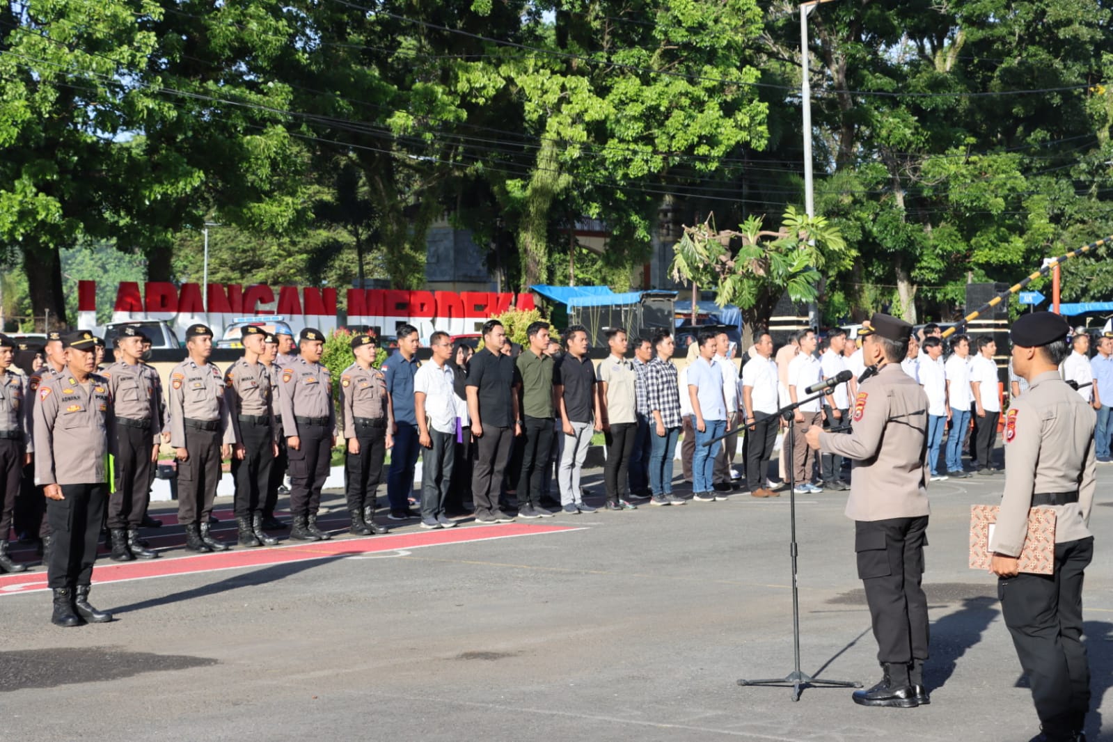 Pimpin Apel Gabungan, Kapolresta Bengkulu Tabuh Genderang Perang Terhadap Kejahatan 3C