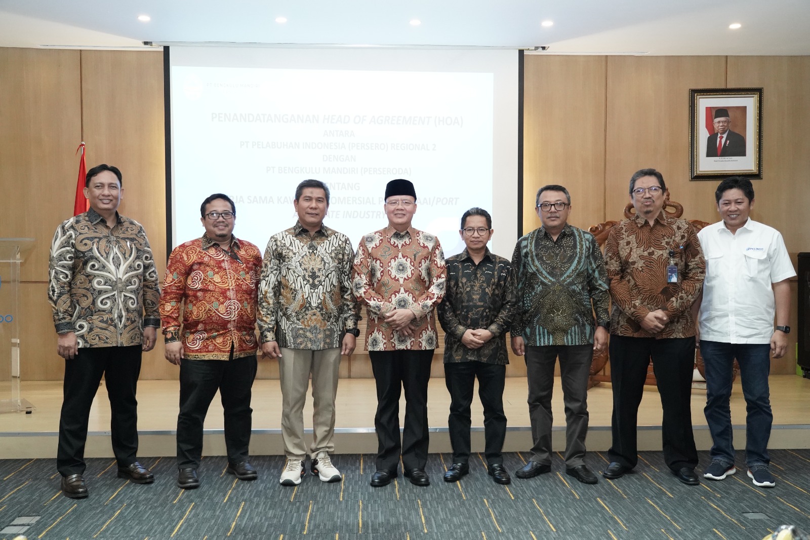 HoA PT. Pelindo dengan PT. Bengkulu Mandiri, Kembangkan Pelabuhan Pulau Baai