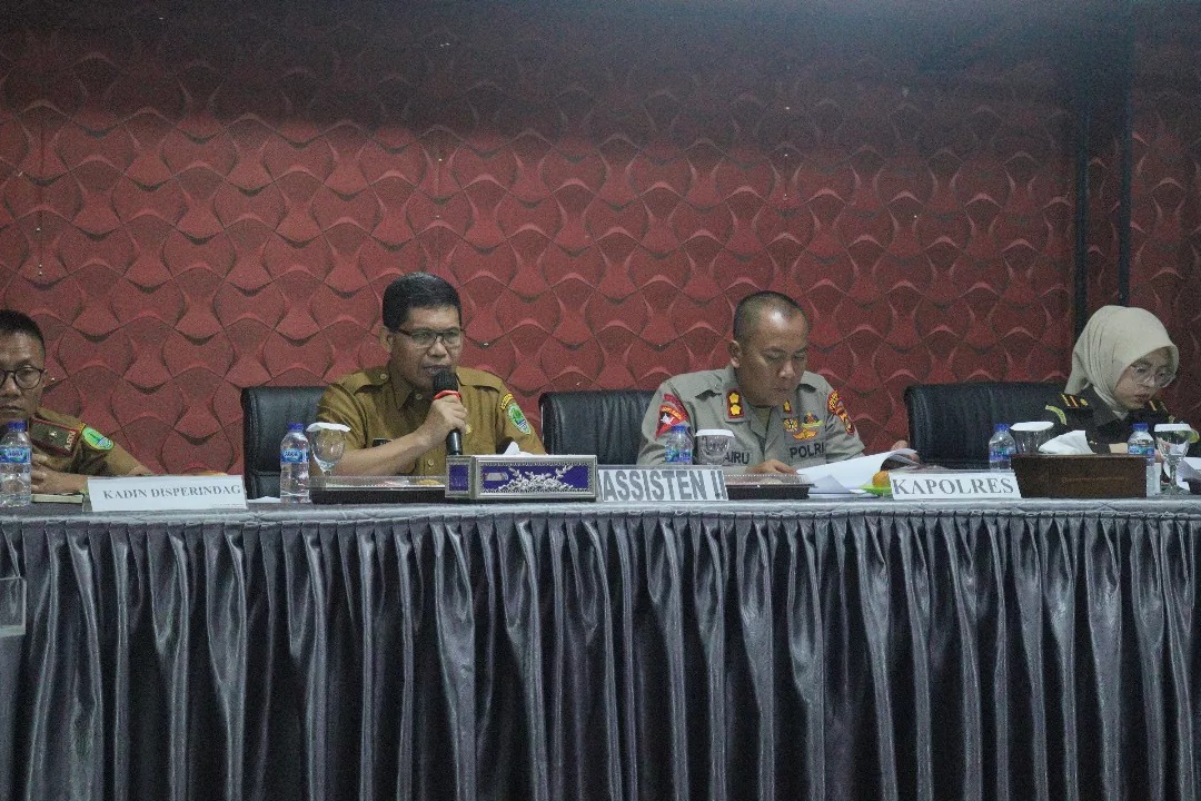 Asisten III Pali Haryanto Pimpin Rapat Persiapan Kegiatan Festival Pasar Ramadhan 1444 H