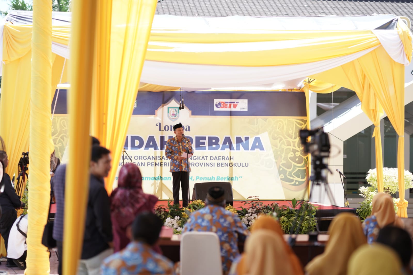 Sekda Hamka Hadiri Pelaksanan Lomba Qasidah Rebana Antar OPD se-Provinsi Bengkulu