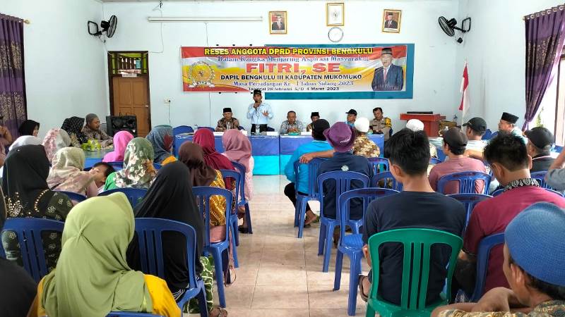 Anggota Komisi I DPDR Provinsi Bengkulu, Melaksanakan Kegiatan Reses Tahun 2023