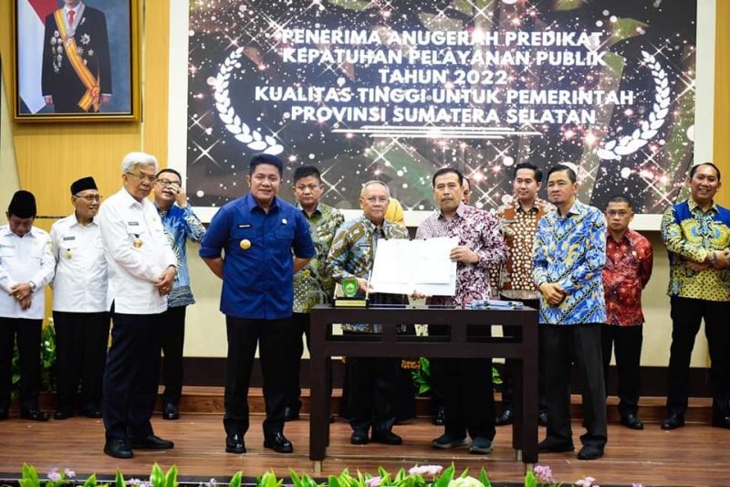 Pemkot Lubuklinggau Raih Anugerah Predikat Kepatuhan Standar, Layanan Publik dari Ombudsman RI