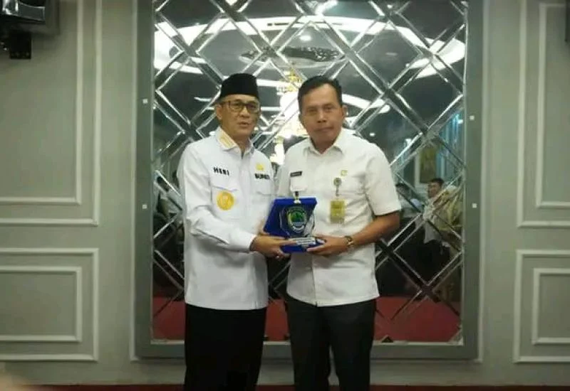 Bupati PALI Gelar Rapat Dalam Rangka Studi Tiru di Sambutnya Dengan Rombongan Pemkot