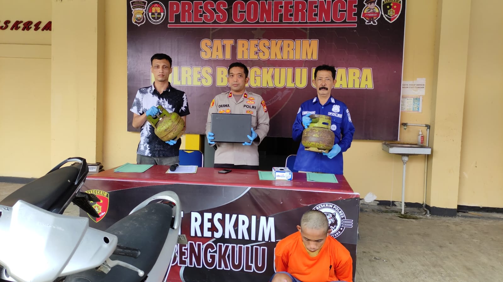 Polres Bengkulu Utara Amankan 4 Orang Pria Terduga Pelaku Curat Dengan Kasus Tindak Pidanan