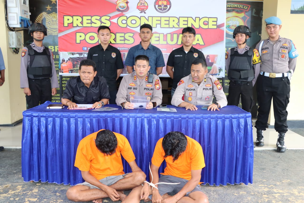 Nekat Curi Mobil Avanza Warga Seluma, 2 Pria ini Diringkus Polres Seluma