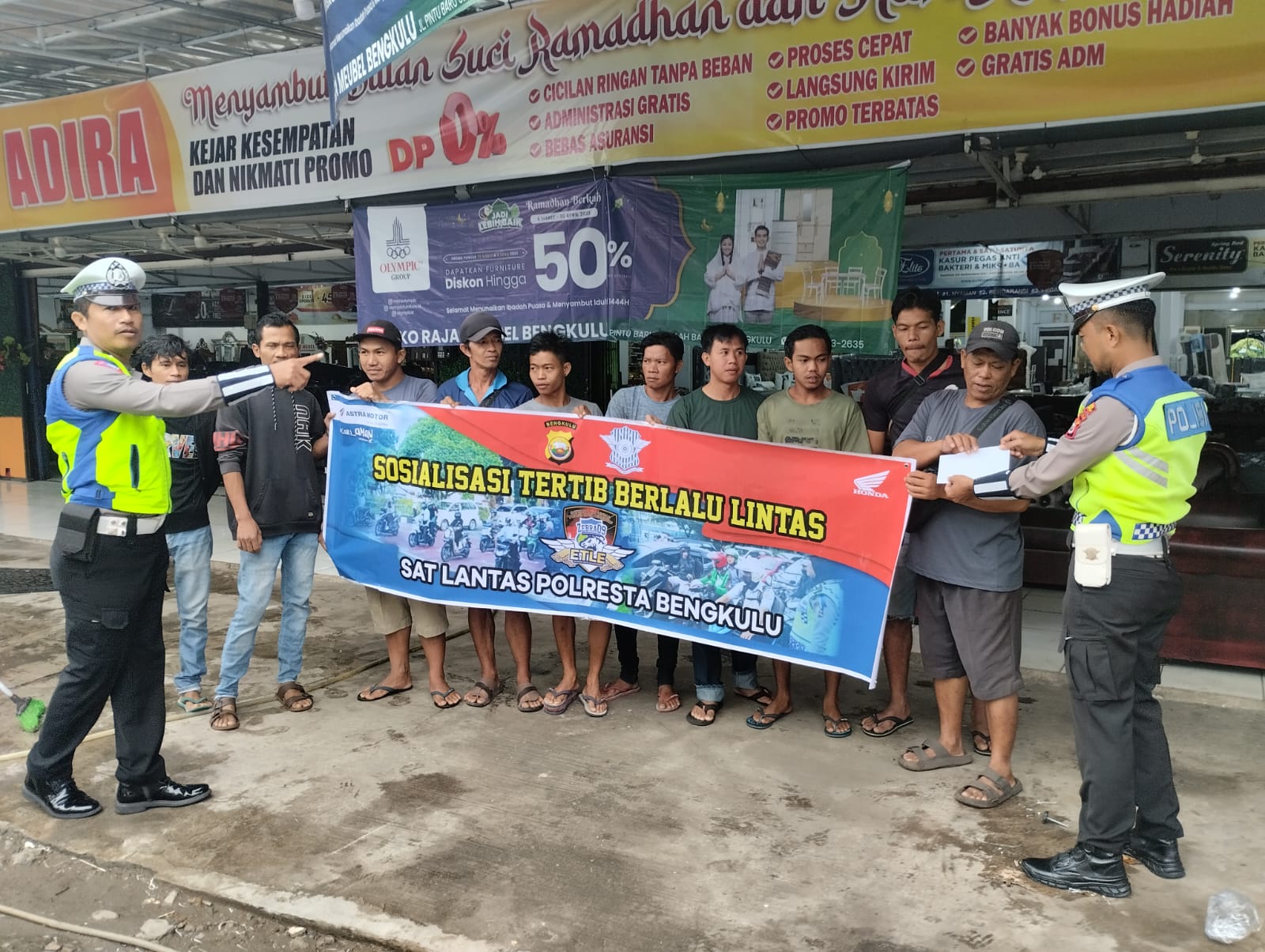 Polresta Bengkulu Laksanakan Kegiatan Sosialisasikan Tata Tertib Berlalu Lintas