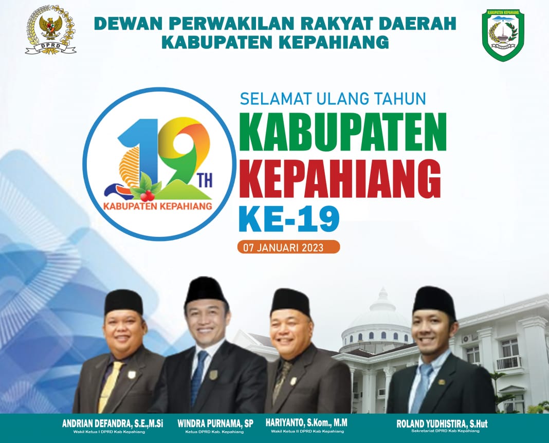 DPRD Kab. Kepahiang Mengucapkan Selamat HUT Ke-19