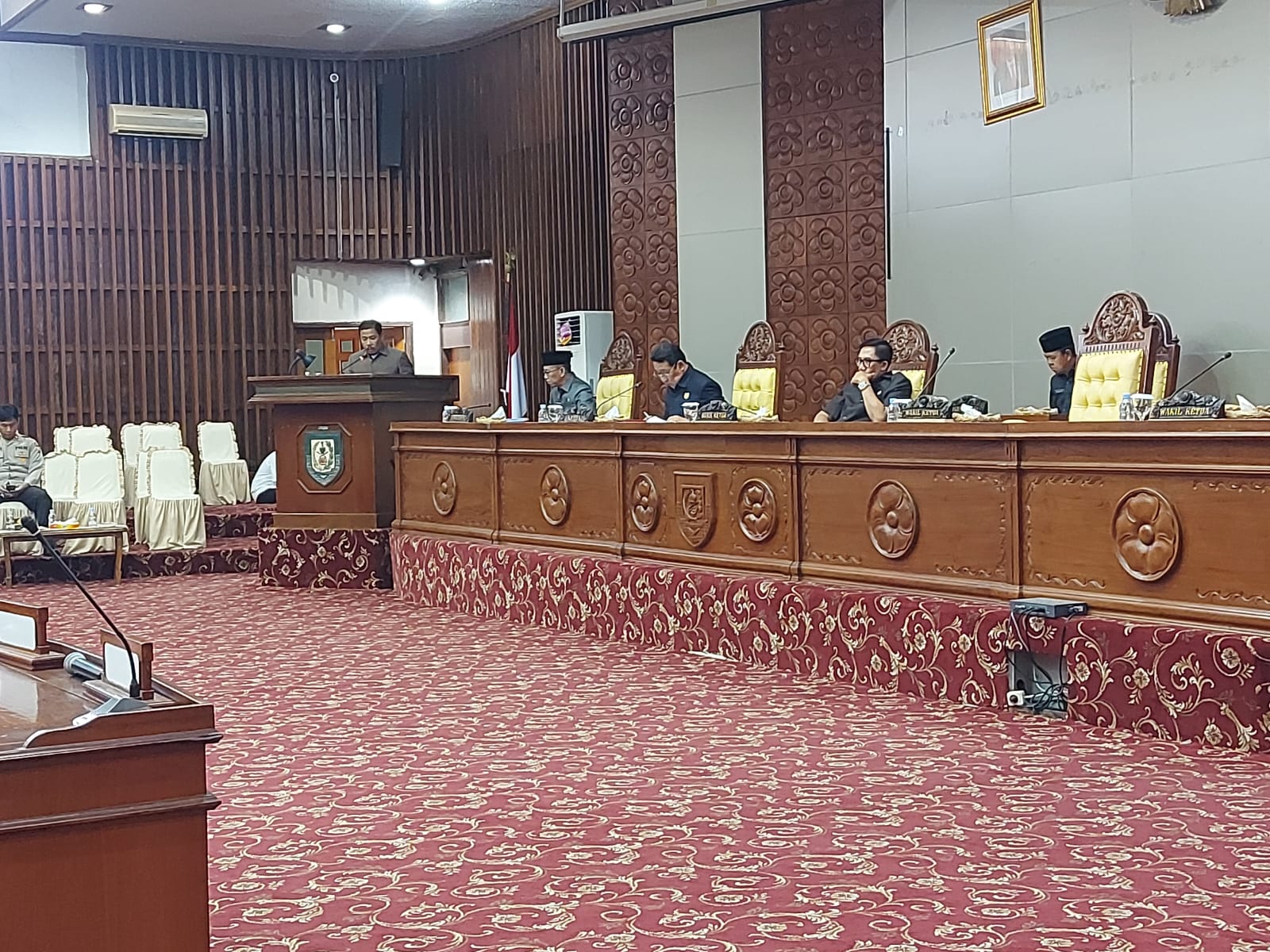 DPRD Provinsi Bengkulu Gelar Rapat Paripurna Laporan Hasil Konsultasi Kemendagri Perihal Raperda Bantuan Hukum dan Badan Musyawarah Adat