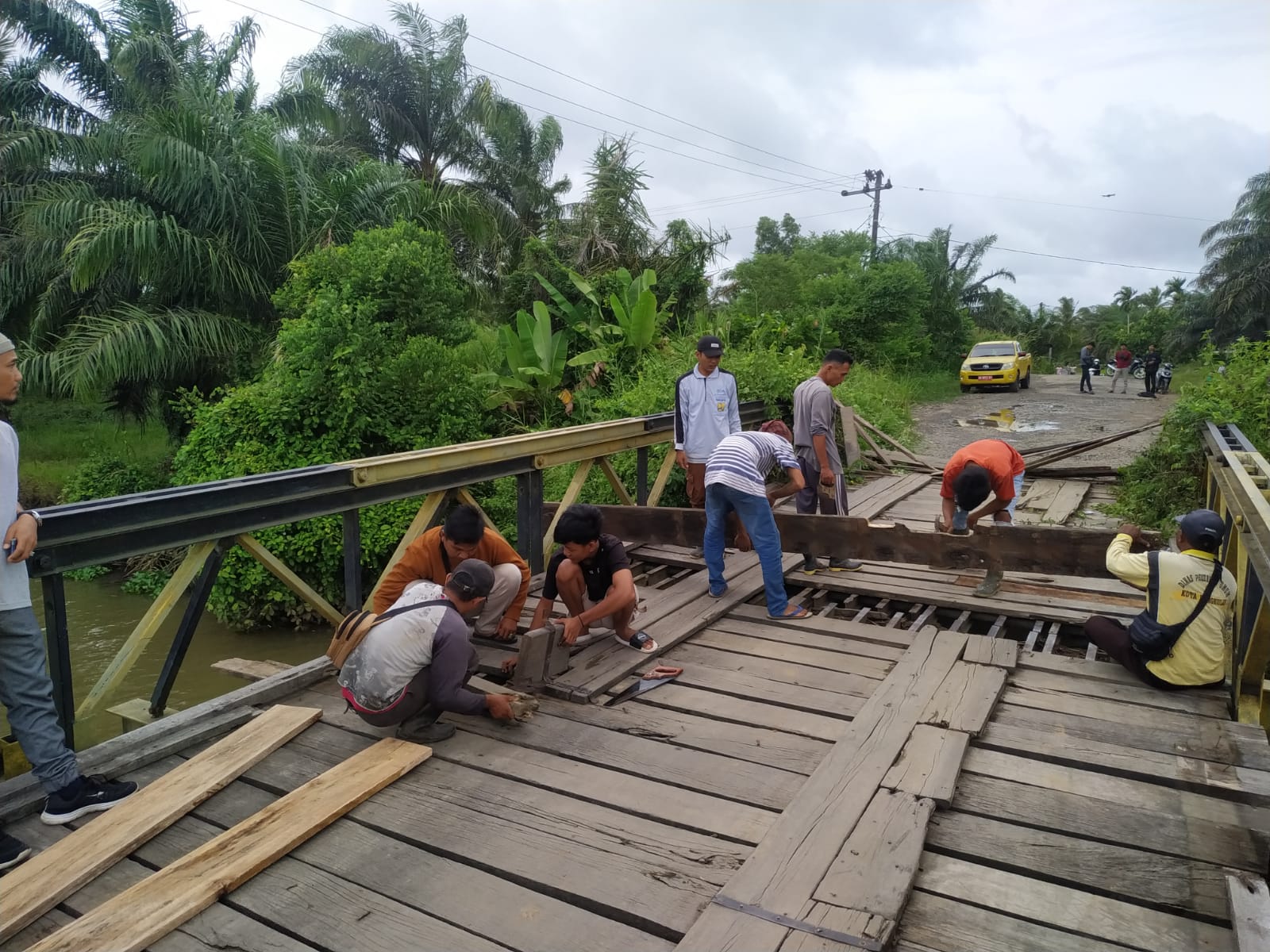 Pemkot Bengkulu Perbaiki Jembatan Kalibaru di Padang Serai