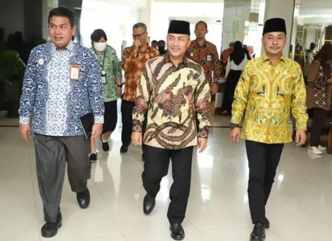 Ketua Kabupaten MUBA dan Pj Bupati muba Terima Laporan Hasil Keuangan Tahun Anggaran 2022