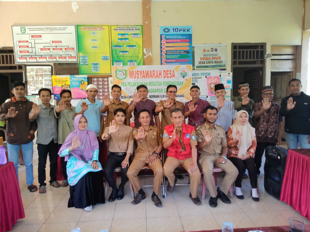 Pemdes Cinta Mandi Gelar Pra Pembangunan Desa TA 2023