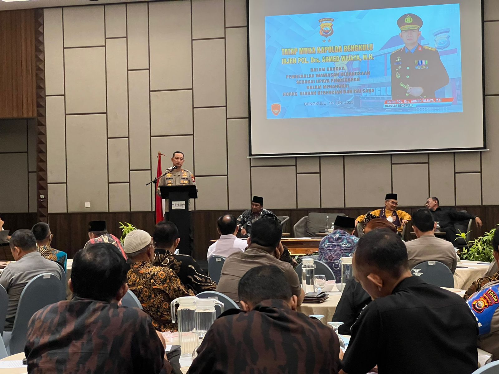 Kapolda Bengkulu Gelar FGD,Demi Ciptakan Situasi Kondusif Jelang Pemilu 2024