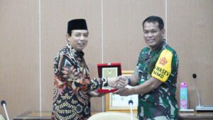 Wawali Terima Kujungan TMMD Ke-117 Kodim 0407 Kota Bengkulu Tahun 2023