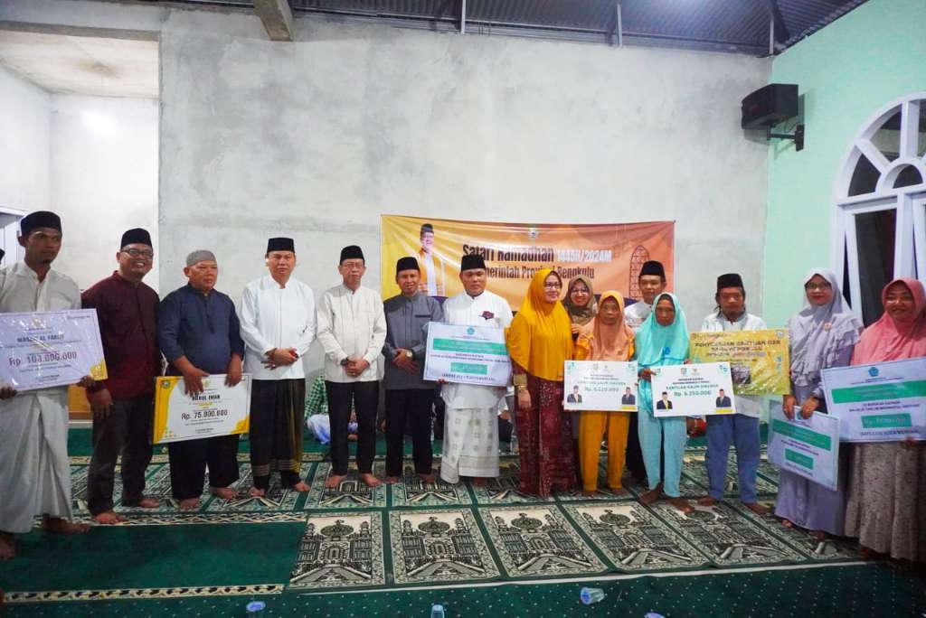 Upaya Konkret Pemprov Bengkulu Salurkan Bantuan Hibah untuk 10 Masjid di Kabupaten Kaur