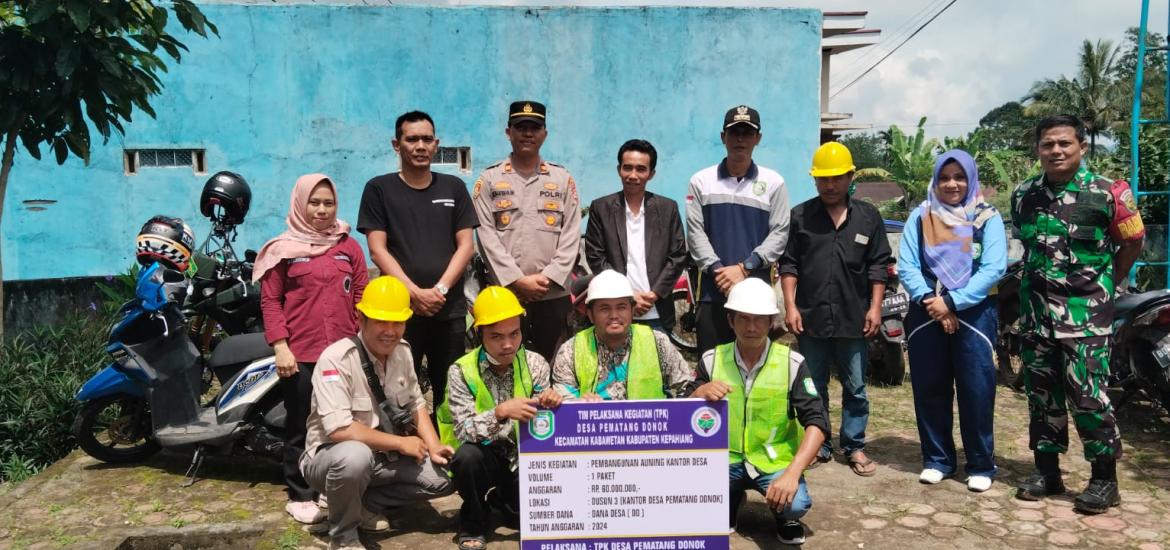 Pra Pelaksanaan Kegiatan Desa Pematang Donok, Titik Nol Irigasi dan Auning Kantor.