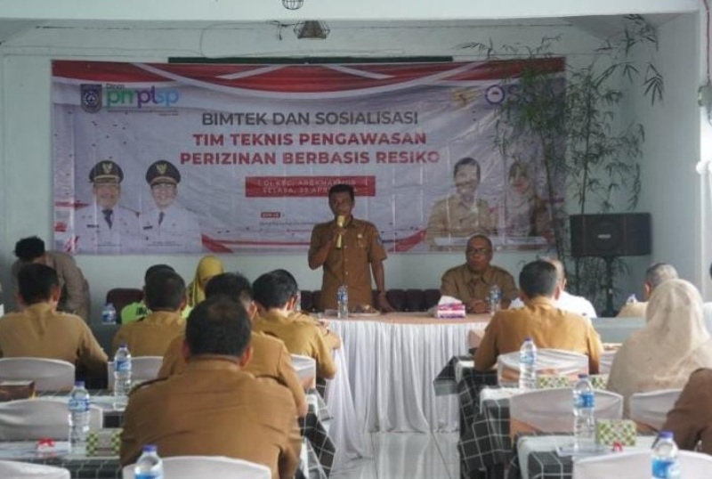 Pemkab Bengkulu Utara Bersama DPMPTSP, Gelar Sosialisasi Perizinan Berbasis Risiko.