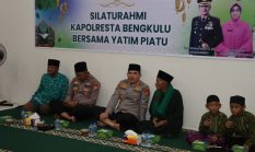 Kapolresta Bengkulu Silaturahmi Bersama Anak Yatim Piatu