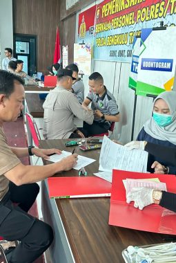Personel Polres Bengkulu Selatan Jalani Pemeriksaan Kesehatan Berkala Tahun 2026