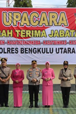 Polres Bengkulu Utara Gelar Sertijab Sejumlah Pejabat, Kapolres Tekankan Adaptasi dan Dedikasi