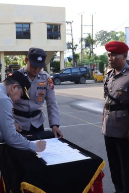 Kapolresta Bengkulu Pimpin Sertijab 4 Pejabat di Lingkungan Polresta Bengkulu