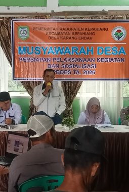Pemdes Karang Endah Gelar Musyawarah Pra Pelaksanaan dan Sosialisasi APBDes 2026