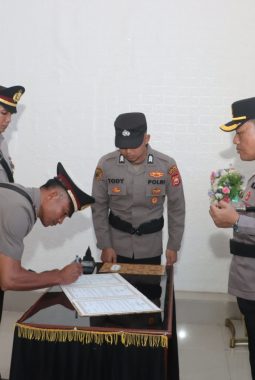Kapolres Kepahiang Pimpin Sertijab Kasatlantas dan Kapolsek Tebat Karai