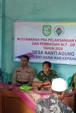 Pemdes Nanti Agung Gelar Musyawarah Pra Pelaksanaan Kegiatan Tahun 2026