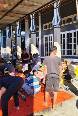 Polres Rejang Lebong Amankan Pemotongan Hewan Kurban di Masjid Darussalam Air Rambai