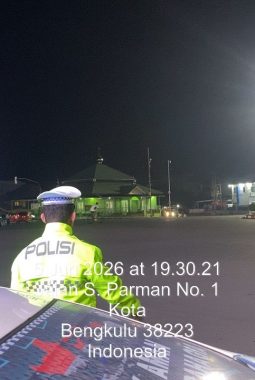 Satlantas Polresta Bengkulu Intensifkan Blue Light Patrol, Antisipasi Balap Liar dan Gangguan Kamtibmas