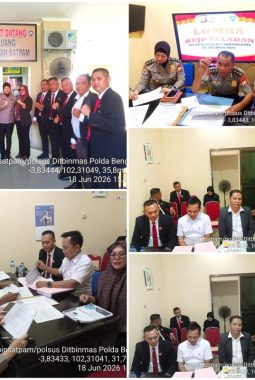 Ditbinmas Polda Bengkulu Dorong Profesionalisme Jasa Pengamanan Melalui Lomba BUJP Teladan 2026