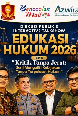 Hadirkan Mantan Jubir KPK RI, AMJ-Azwira Akan Gelar Talkshow Angkat Tema “Kritik Tanpa Jerat Pidana