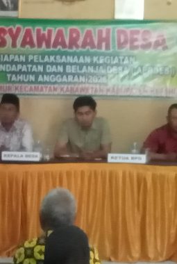 Pemdes Sido Makmur Gelar Musyawarah Pra-Pelaksana Kegiatan Desa TA 2026