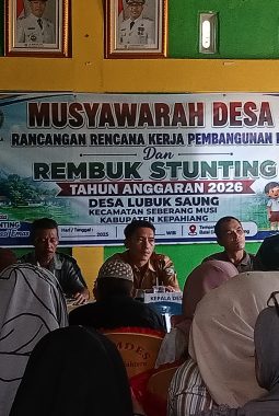 Pemdes Lubuk Saung Kepahiang Gelar Musyawarah Desa dan Sosialisasi APBDes 2026, Wujudkan Transparansi Pembangunan