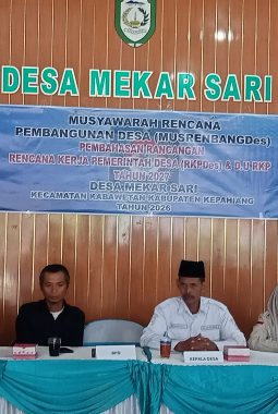 Pemdes Mekar Sari Gelar Musrenbangdes, Bahas RKPDes Tahun 2027